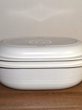 VTG Tupperware Ultra 21 Roaster w/ Lid 1780 3qt, 1782 1qt, Microwave & Oven Safe